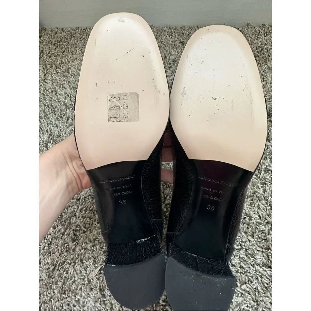 LORENA PAGGI HEEL CHAIN LOAFER Desert shoes Size 38 USA Size 7.5